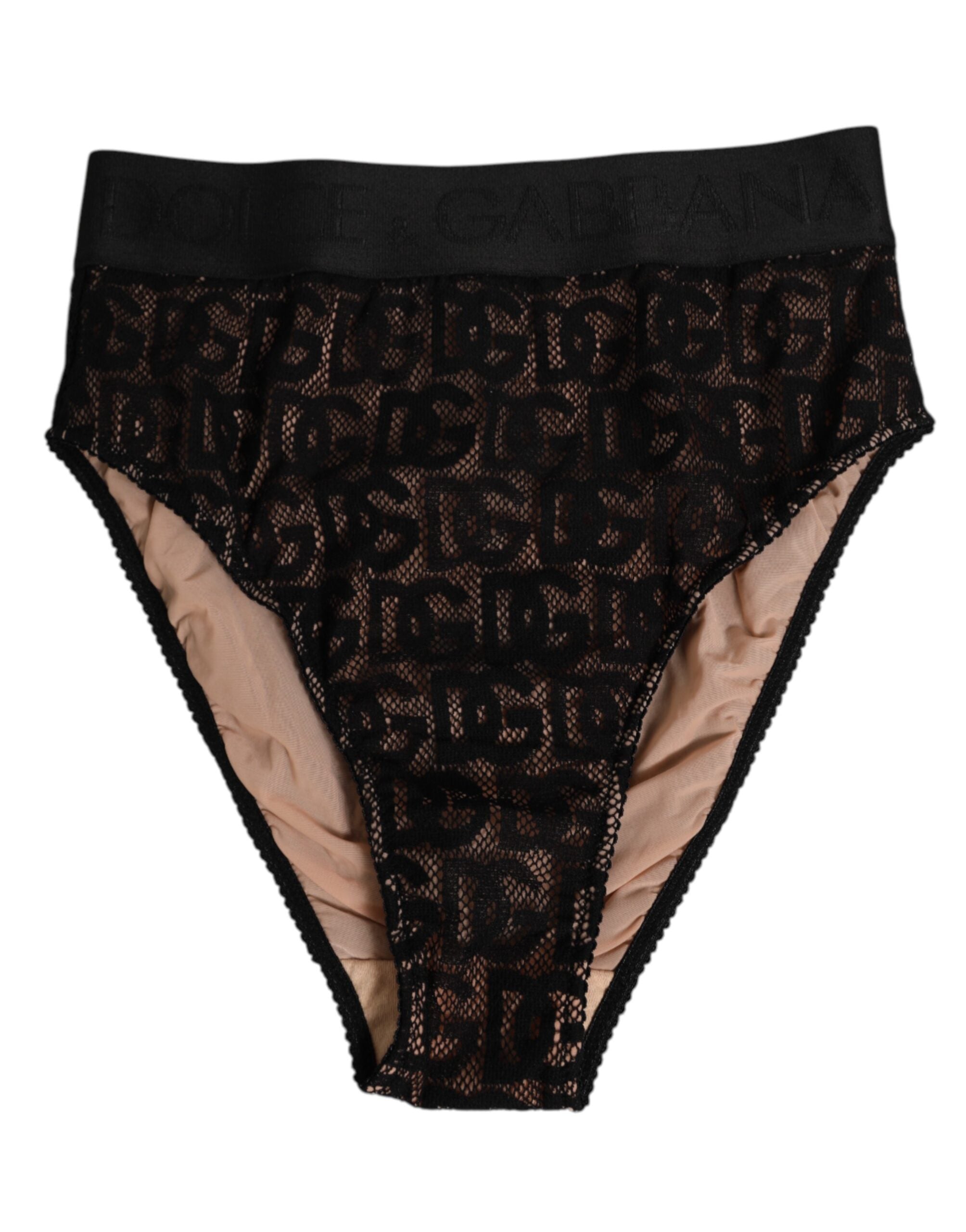 Svart DG Logo Blonde Høy Truse Truse