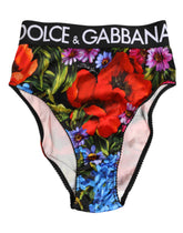 Dolce & Gabbana Flerfärgade Blommiga Trosor med Hög Midja