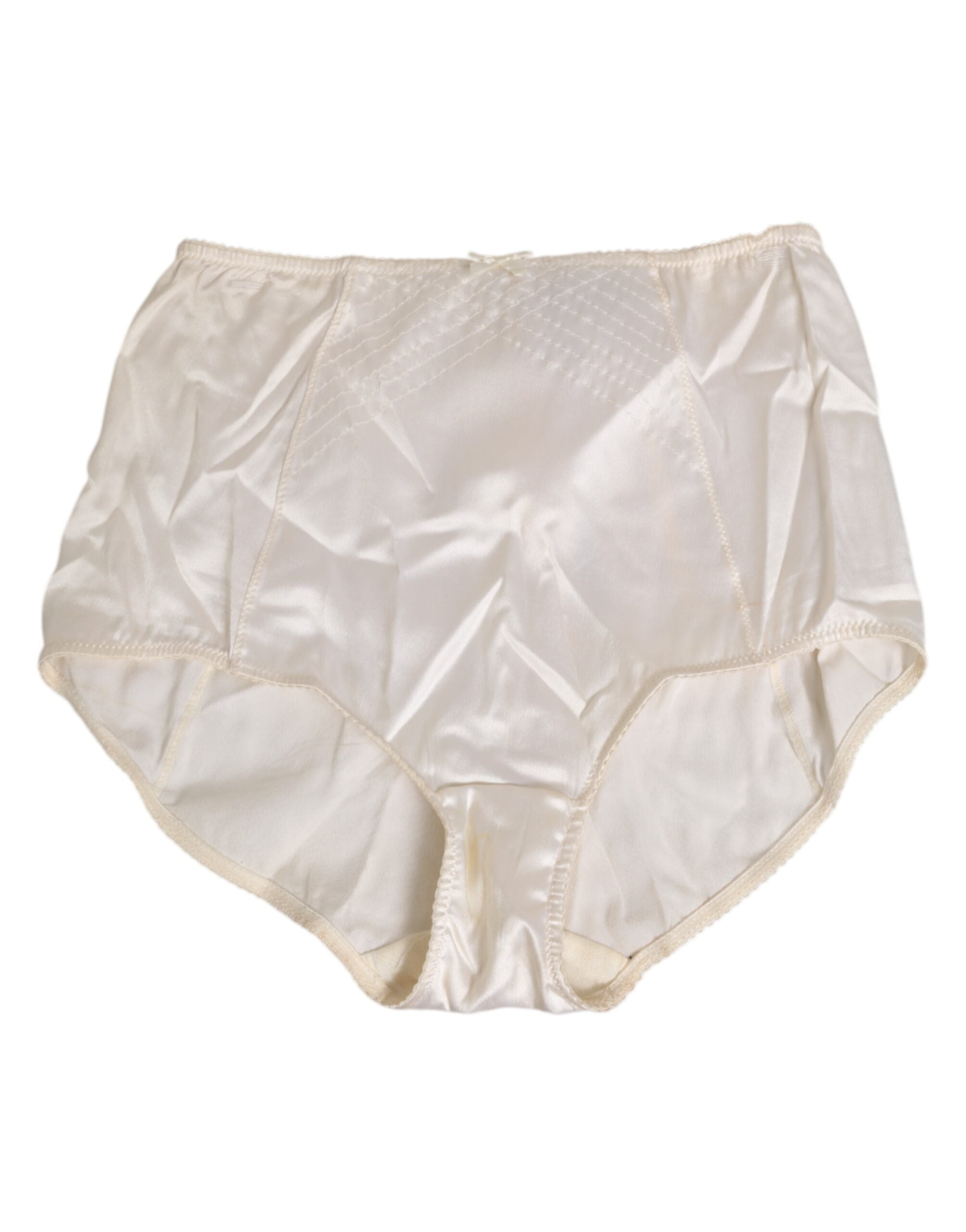 Off White Silk High Mid Girdle Panty Underwear