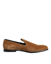 Dolce & Gabbana Bruna Mocka Slip On Loafers Herr Formella Skor
