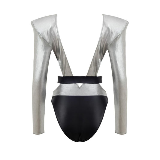 Dolce & Gabbana grå viskose badedrakt i ett stykke