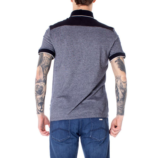 Blå bomullspolotröja