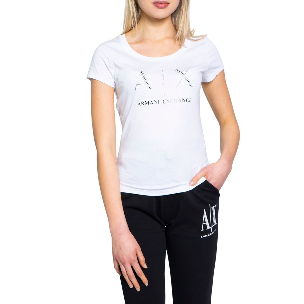 Vit bomulls-T-shirt