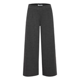 ICHI Gray Recycled Polyester Flared Pants