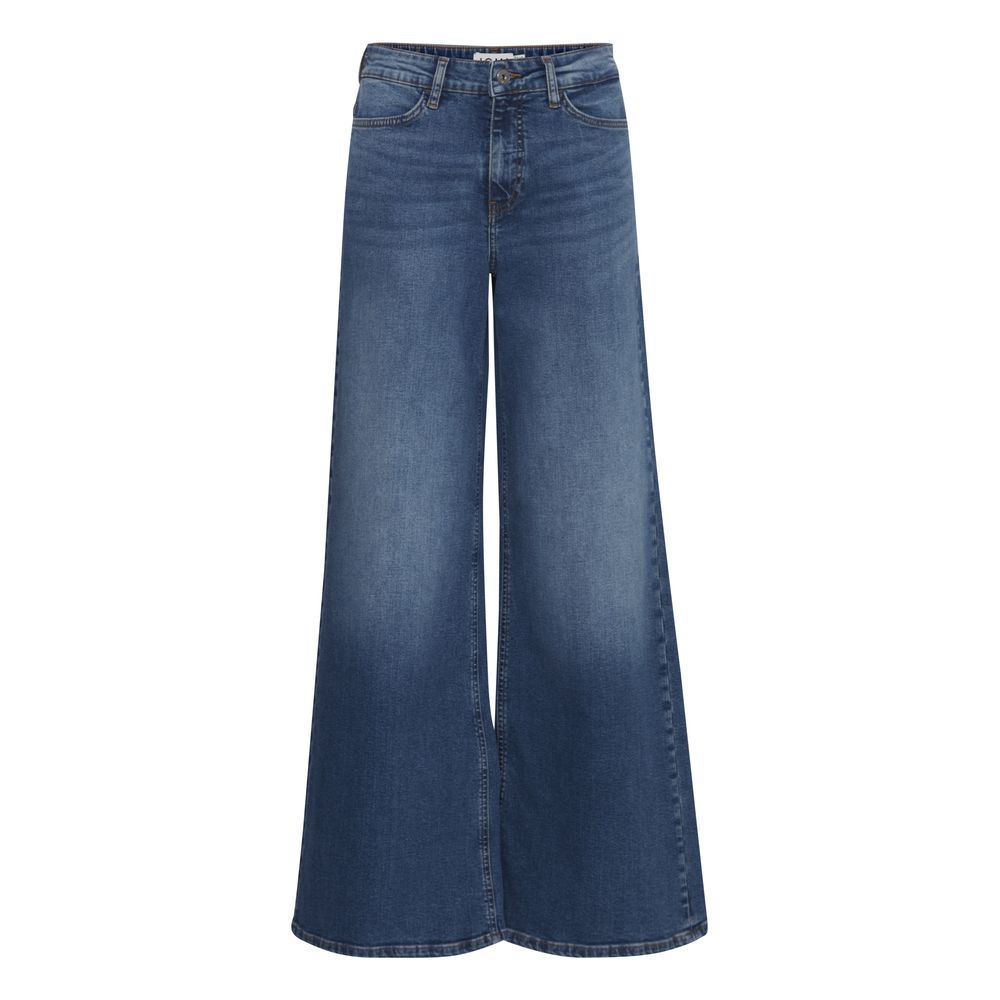 Blå Bootcut-jeans i bomull