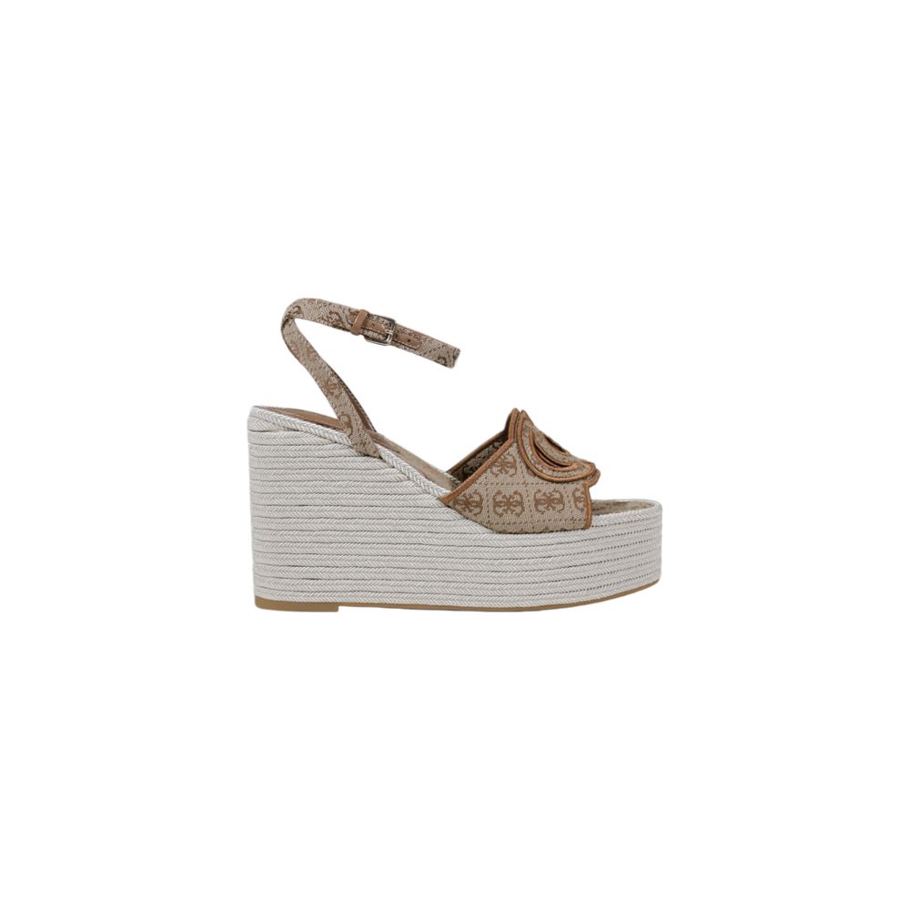 Beige Polyester Högklackad