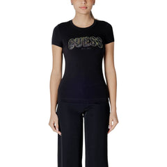 Guess Black Cotton T-Shirt