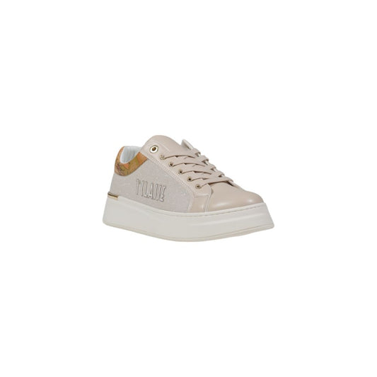 Beige polyestersneaker