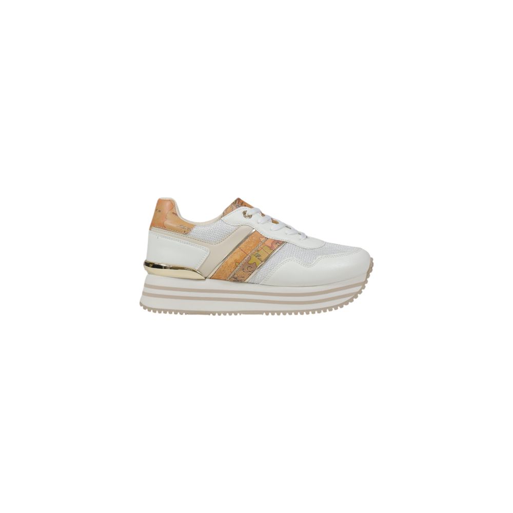Hvite polyetylen-sneakers