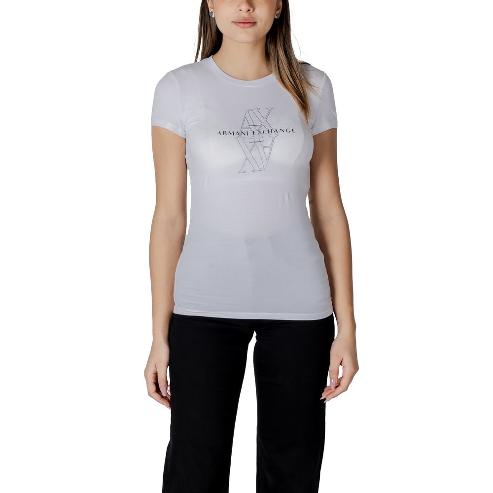 Vit bomulls-T-shirt