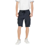 Hugo Boss Blue Polyester Bermuda Shorts