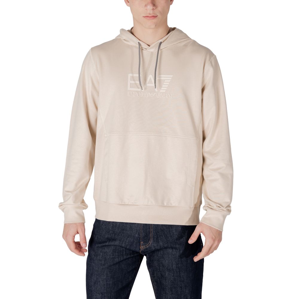 Beige bomullshettegenser