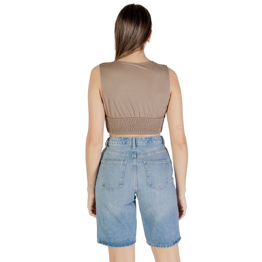 Only Brun Viskos Topp