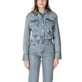 Only Light Blue Organic Cotton Jackets & Coat