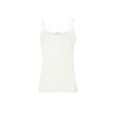 Morgan De Toi Cream Cotton Tank Tops