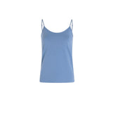 Morgan De Toi Blue Cotton Tank Tops