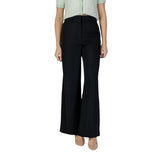Morgan De Toi Black Polyester Casual Pants