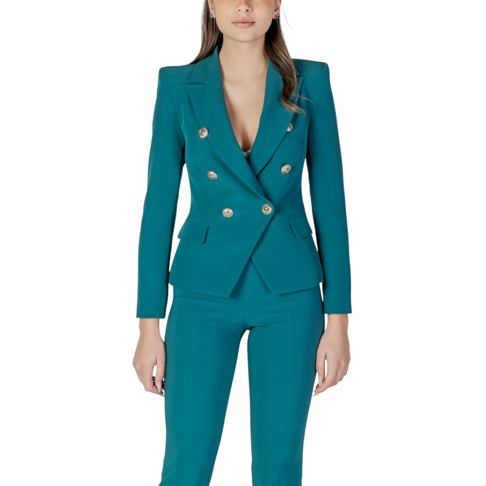Svart polyesterblazer