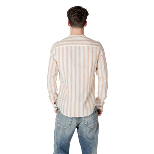 Beige bomullsskjorta