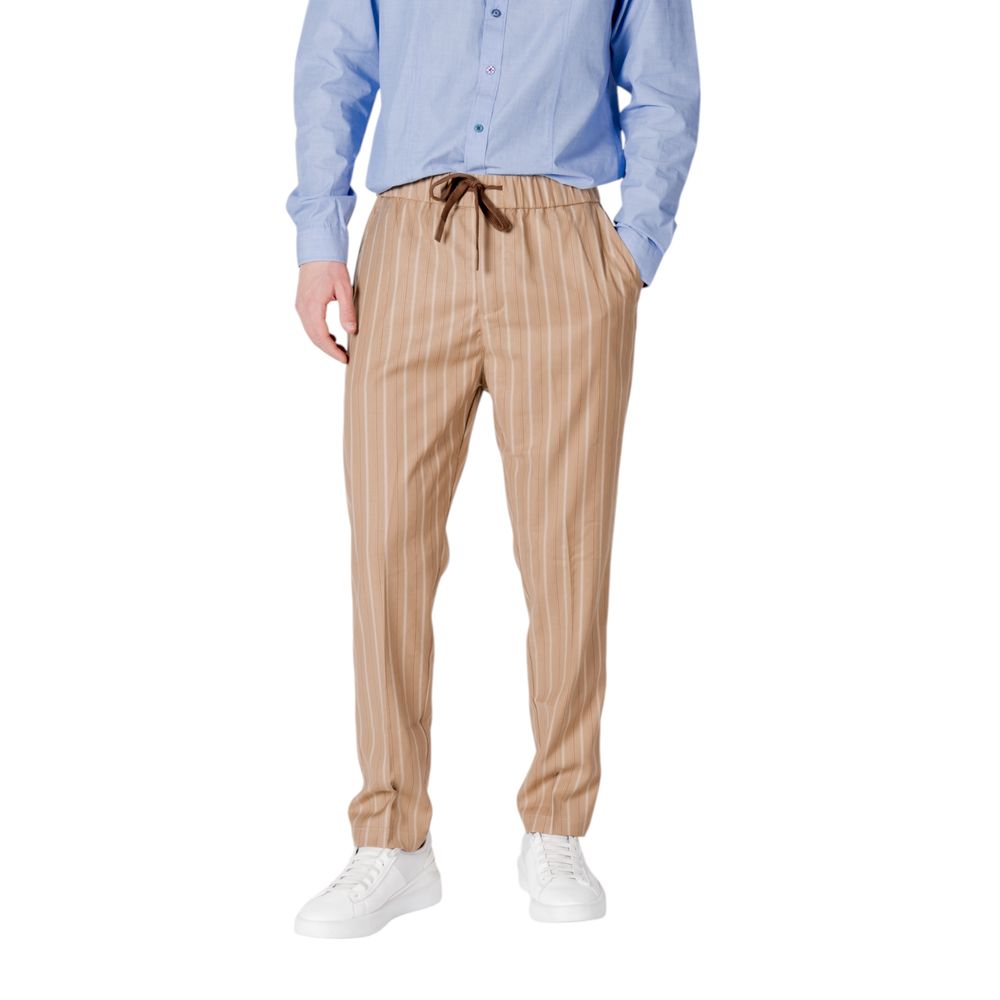 Beige polyesterbukser