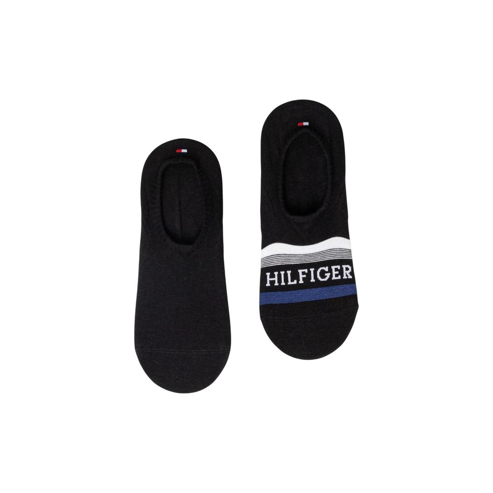 Tommy Hilfiger Black Cotton Socks