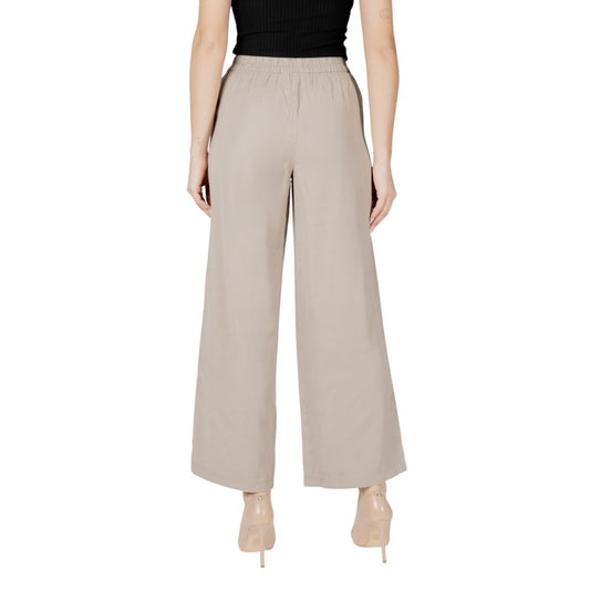Only Beige Viscose Pant