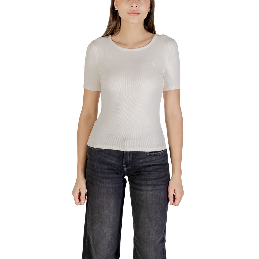 Rosa polyamid-t-shirt