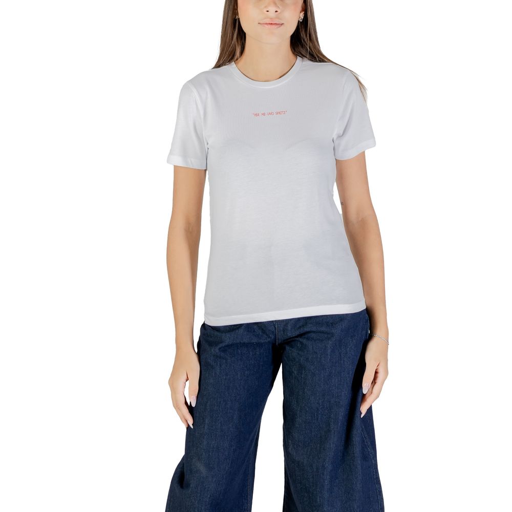 Orange bomulls-T-shirt