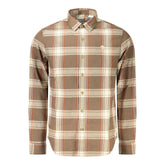 Timberland Brown Cotton Men Shirt