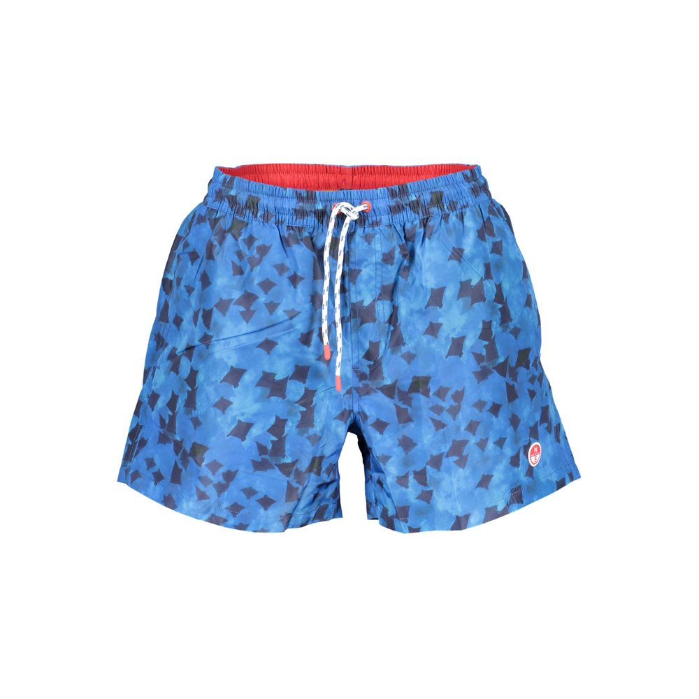 Blå polyester badkläder