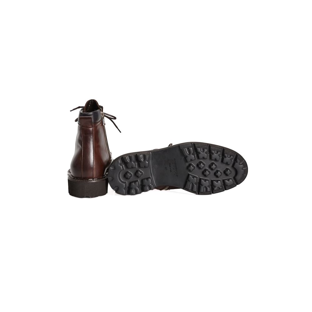 Roberto Pepe Lyxig Brun Kalvskinn Herrstövel