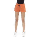 Orange bomullsshorts
