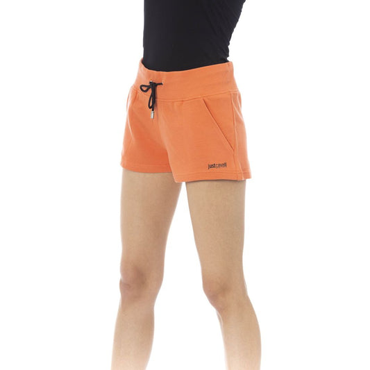 Orange bomullsshorts
