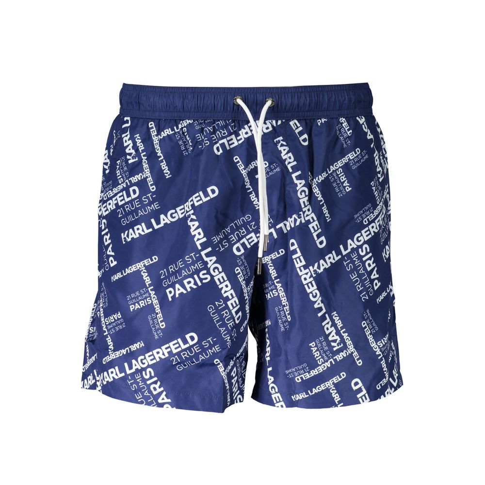 Blå polyester badetøy