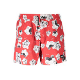 Karl Lagerfeld Red Polyester Men's Swim Boxer