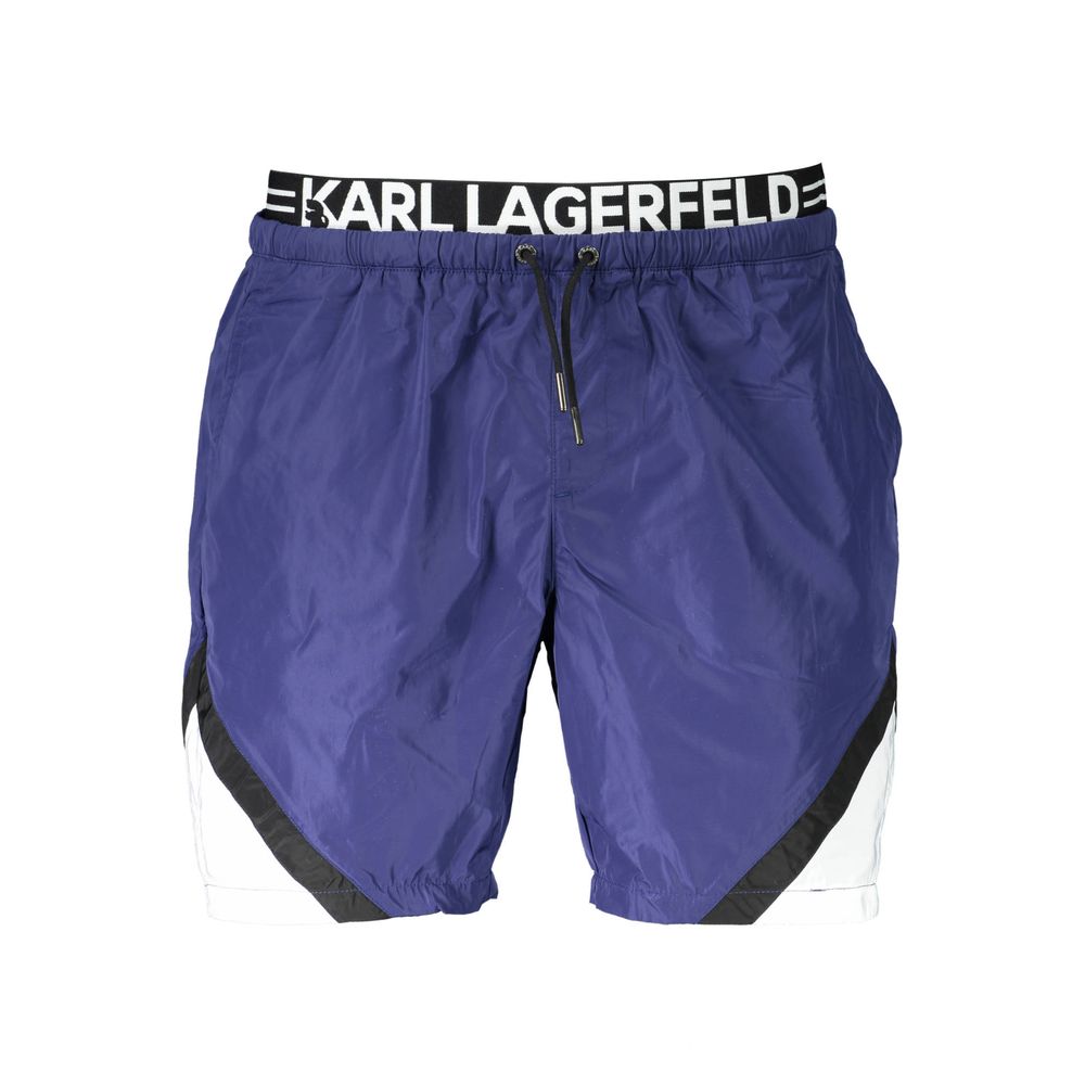 Blå polyester badkläder