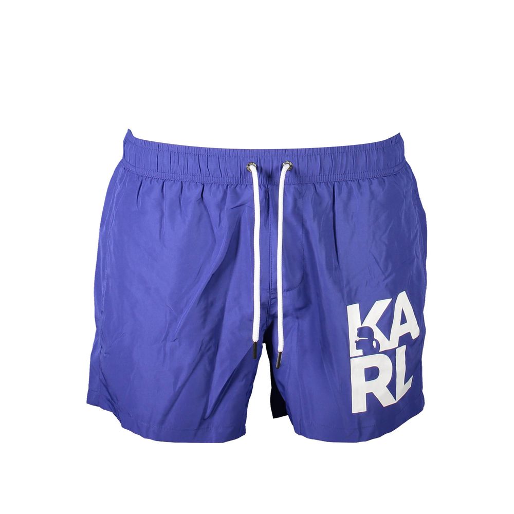 Blå polyester badkläder