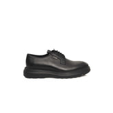 Cerruti 1881 Black Calfskin Men Derby Shoe