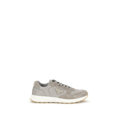 Prada Gray Recycled Polyamide Athletic Sneakers