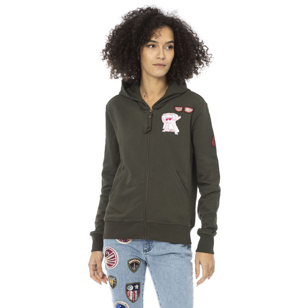 Green Cotton Sweatshirt