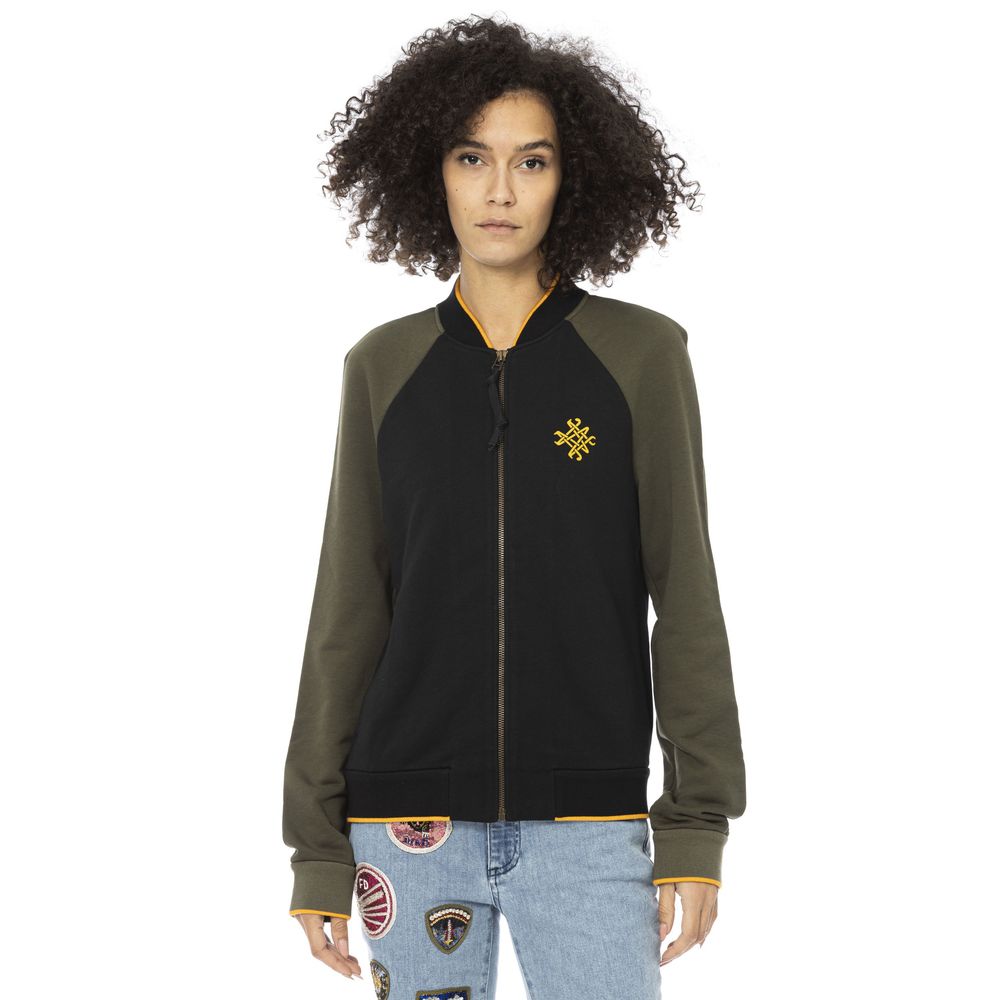 Black Cotton Sweatshirt