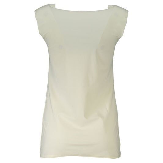 Patrizia Pepe Hvit Elastan Tank Top
