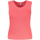 Tommy Hilfiger Pink Cotton Women Tank Top