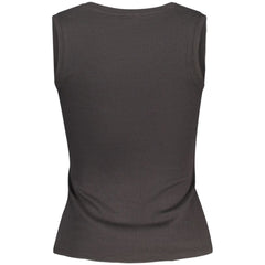 Tommy Hilfiger Black Cotton Women Tank Top