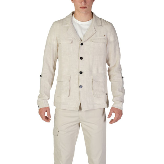 In My Hood Beige Linen Blazer