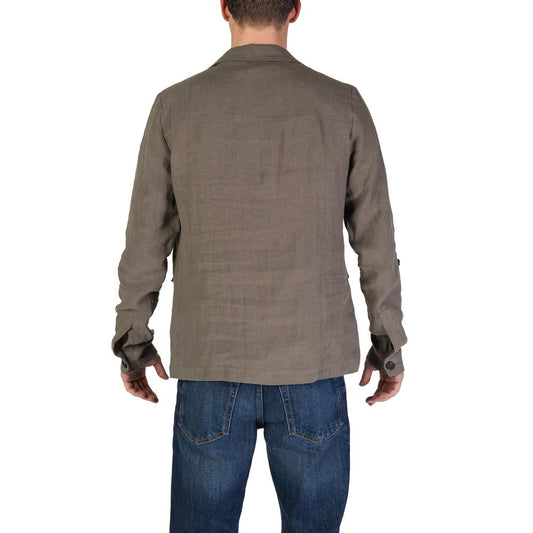 In My Hood Green Linen Blazer