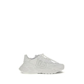 Dolce & Gabbana White Polyamide Athletic Sneakers