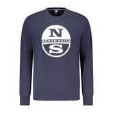 North Sails Blue Cotton Men Sweatshirt