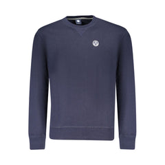 North Sails Blue Cotton Men Sweatshirt
