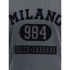 Dolce & Gabbana Gray Cotton T-Shirt